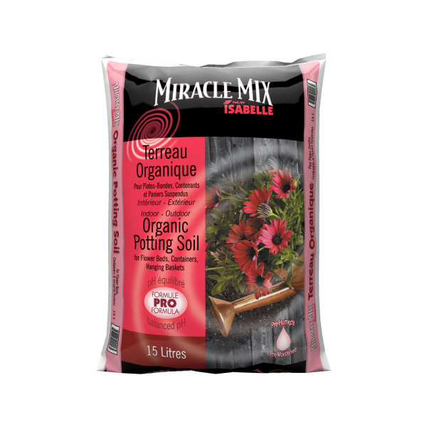Terreau pour Contenants et Paniers Suspendus Miracle Mix - 15 L