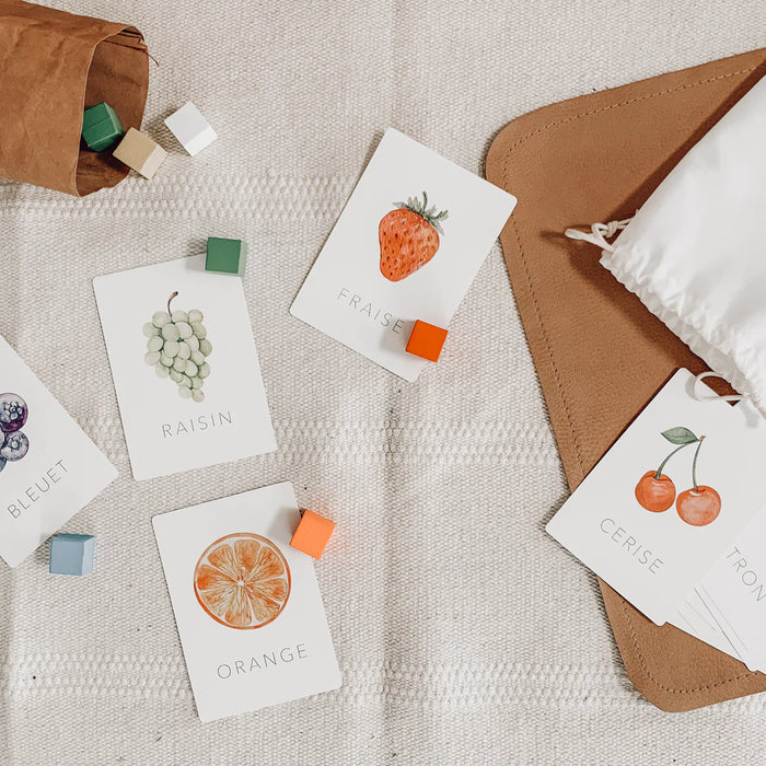 Cartes d'apprentissage - Les fruits