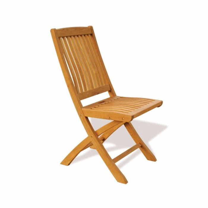 Chaise de patio en teck sans bras - Style Miami