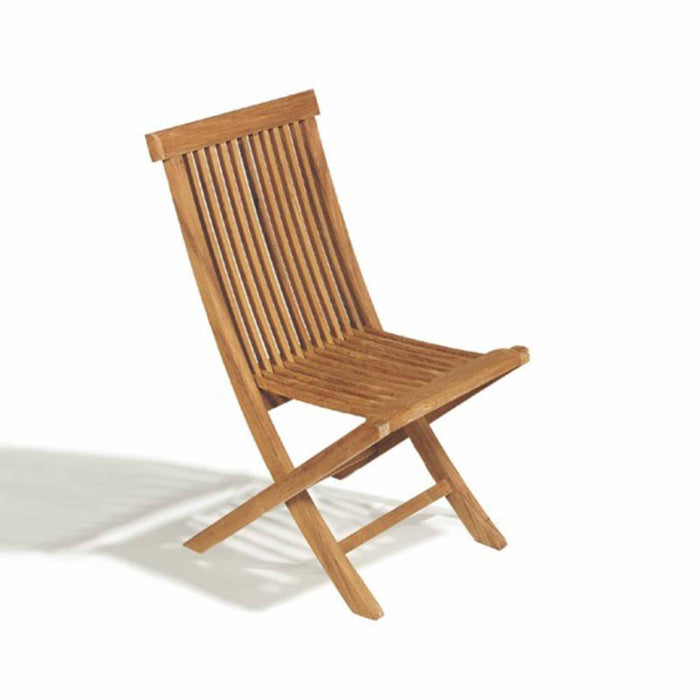Chaise de patio en teck sans bras