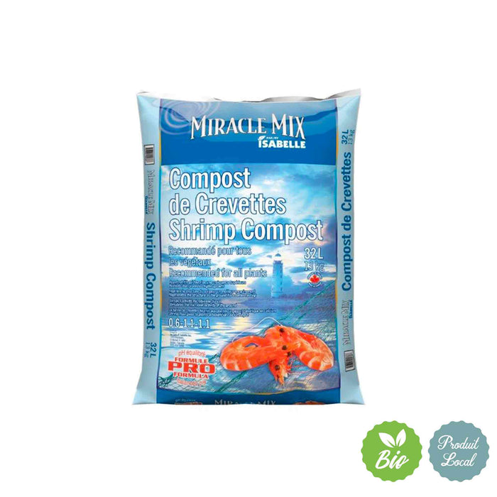 Compost de crevettes Miracle Mix - 32 L*