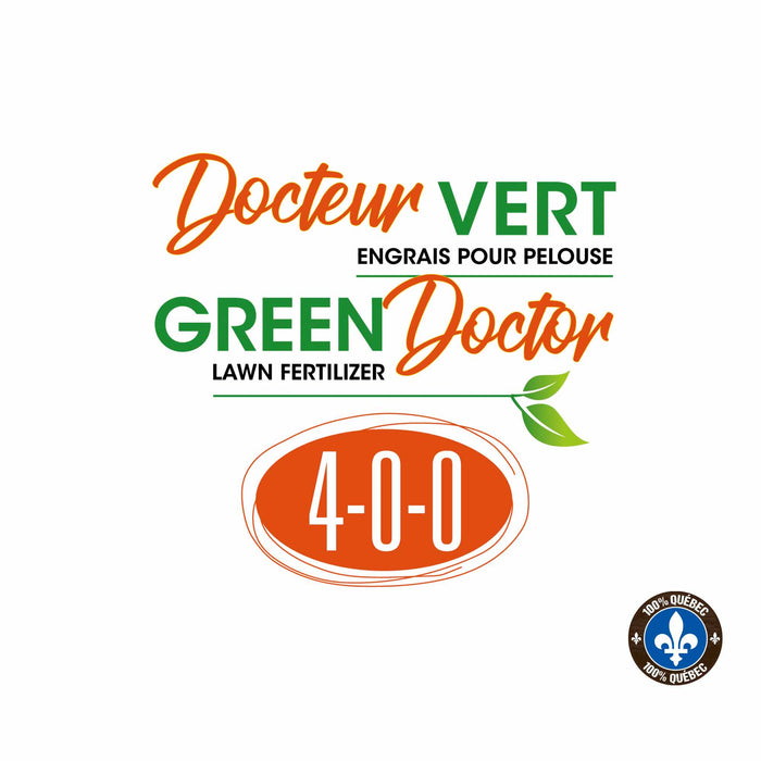 Engrais pour pelouse 4-0-0 Docteur Vert - 15 kg
