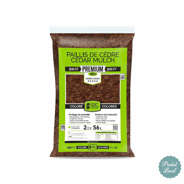 Paillis de cèdre brun SBC - 2 p.c
