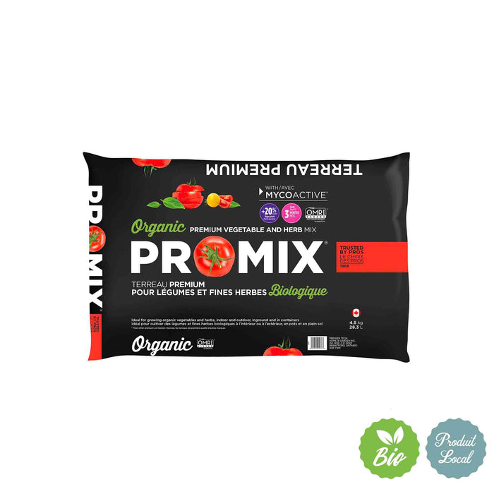 Terreau biologique pour légumes et fines herbes PRO-MIX® - 28.3 L*