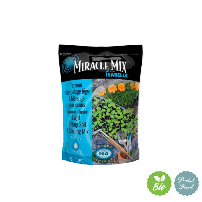 Terreau biologique pour semis et empotage Miracle Mix - 6 L