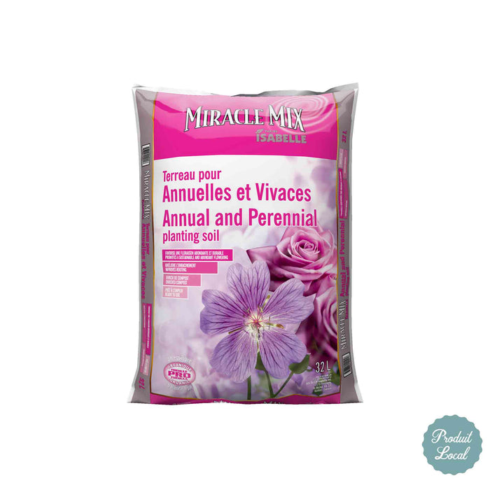 Terreau pour annuelles et vivaces Miracle Mix - 32 L*