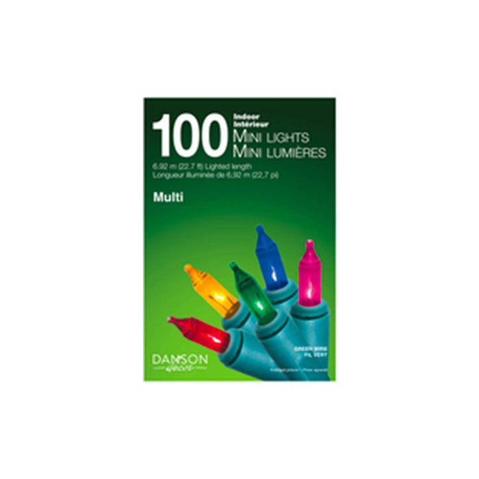 Jeux de lumières incandescentes pour intérieur 100 lumières - multicolore
