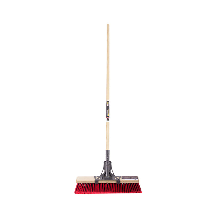 Balai-brosse multisurface de 18 po, manche en bois