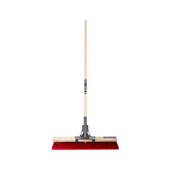 Balai-brosse multisurface de 24 po, manche en bois