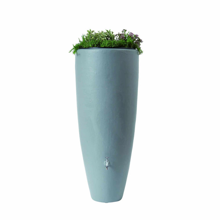 Baril d'eau de pluie 2 en 1 avec porte pot - 300 L