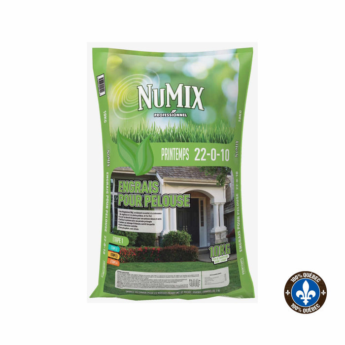 Engrais pelouse printemps 22-0-10 Numix - 10 kg