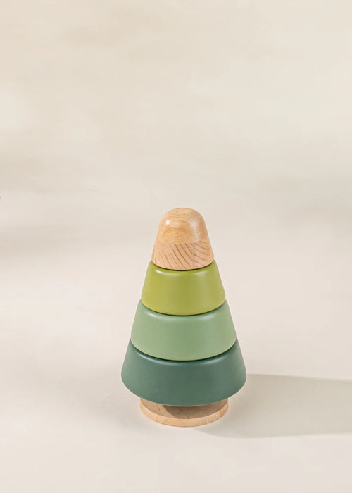 Ensemble de 3 arbres empilables en bois