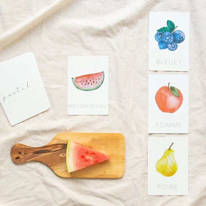 Cartes d'apprentissage - Les fruits