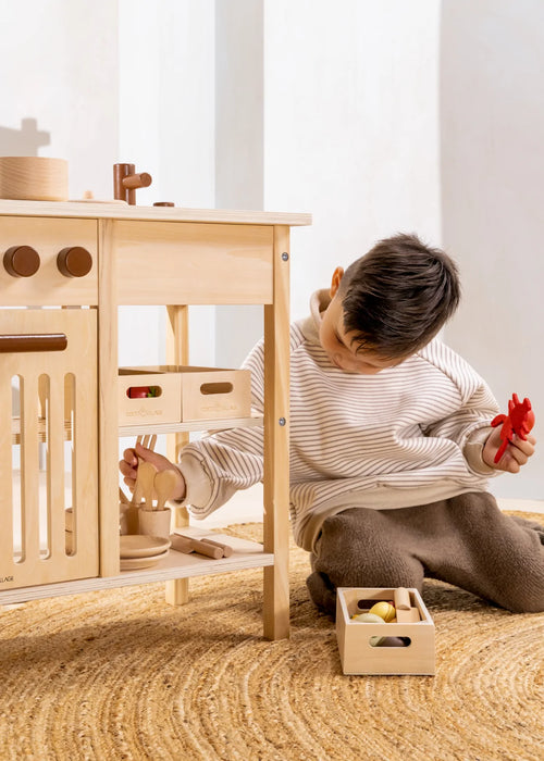 Mini cuisinière en bois
