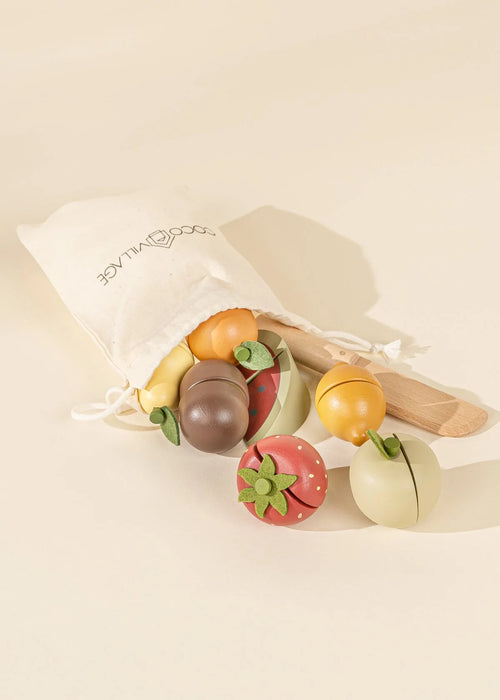 Ensemble de fruits en bois - Précommande 30 Mai