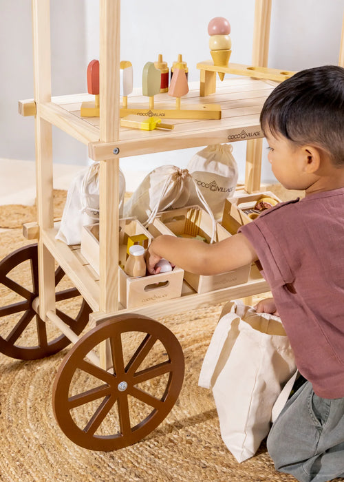 Mini kiosque de marché en bois