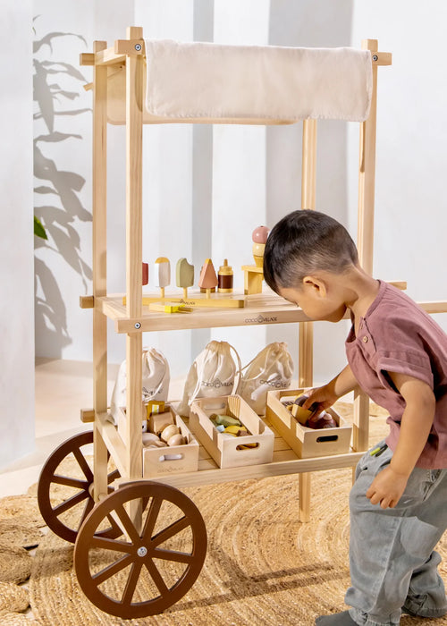 Mini kiosque de marché en bois
