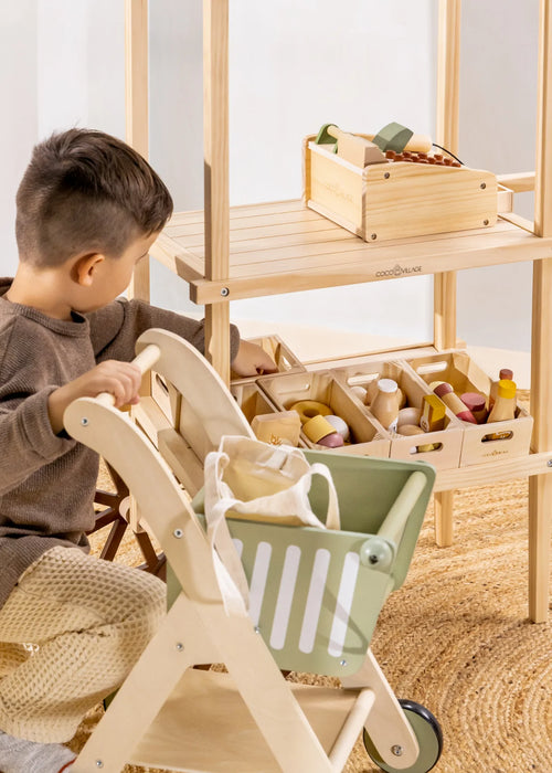 Mini kiosque de marché en bois