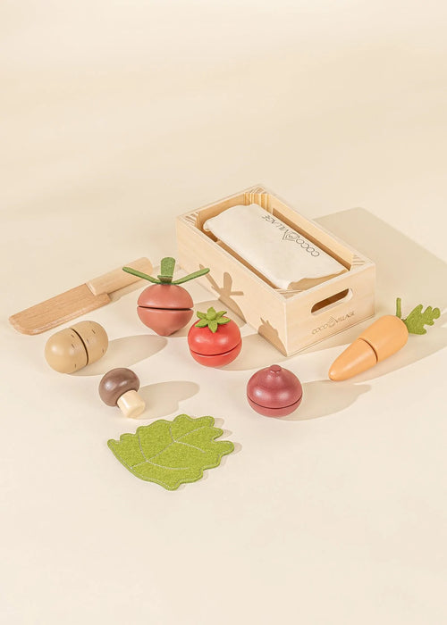 Ensemble de légumes en bois - Précommande 30 mai