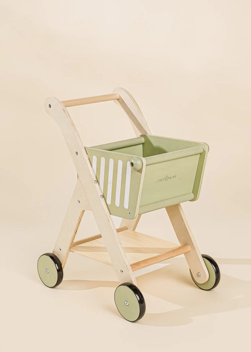Panier d'épicerie en bois